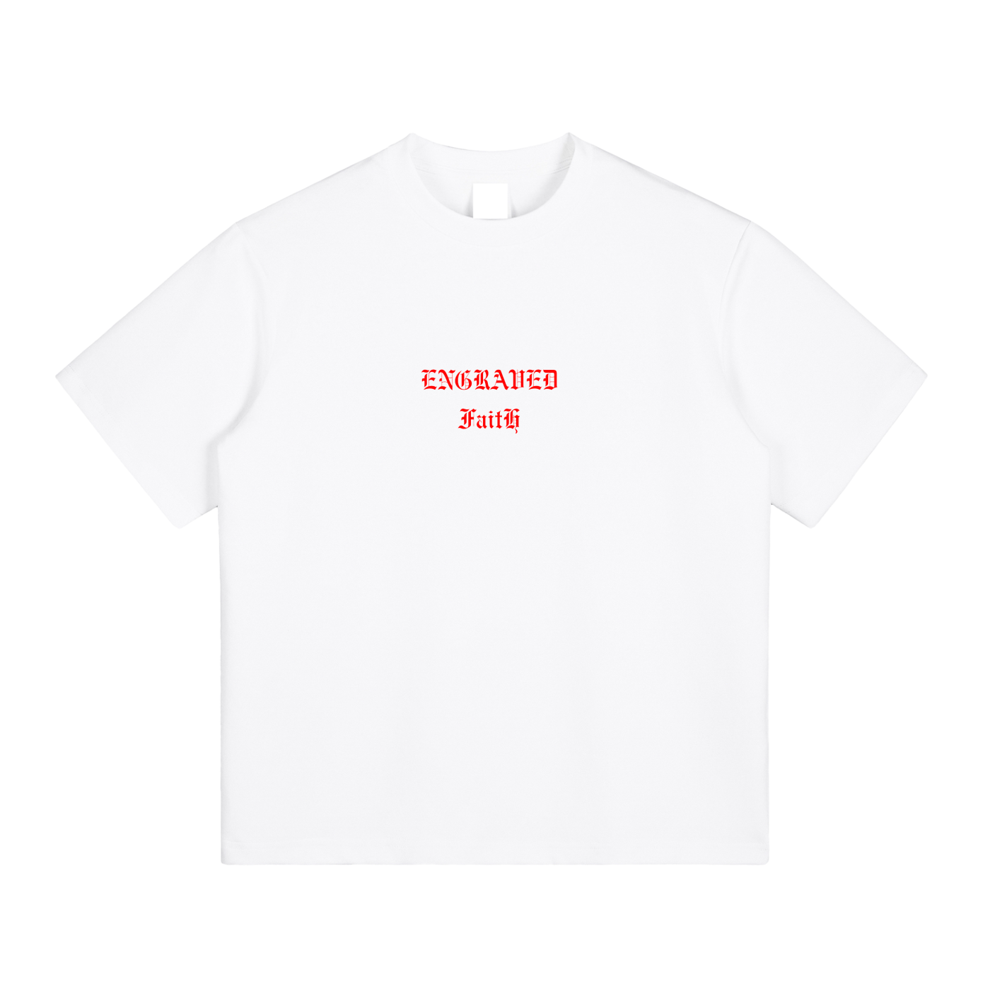Engraved Faith Shirt Red