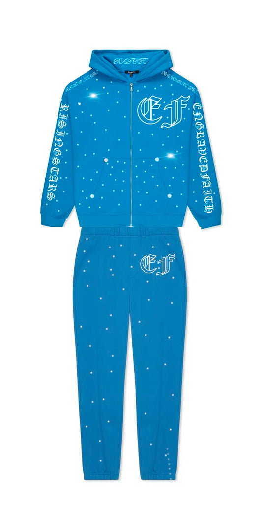 (Pre-Order)Blue EF Sweatsuit