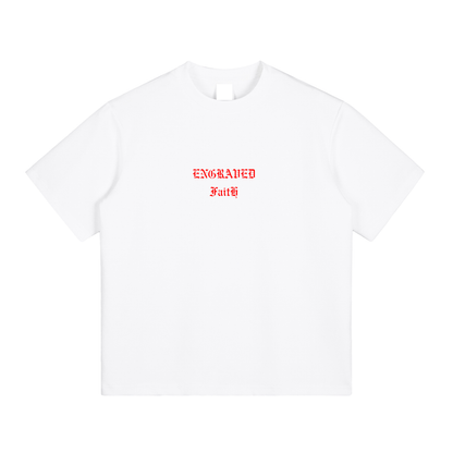 Engraved Faith Shirt Red